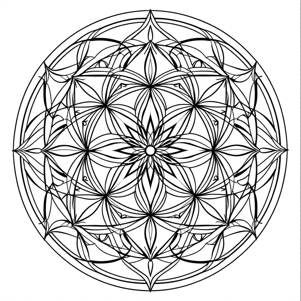 Mandala Coloring: Seed of Life