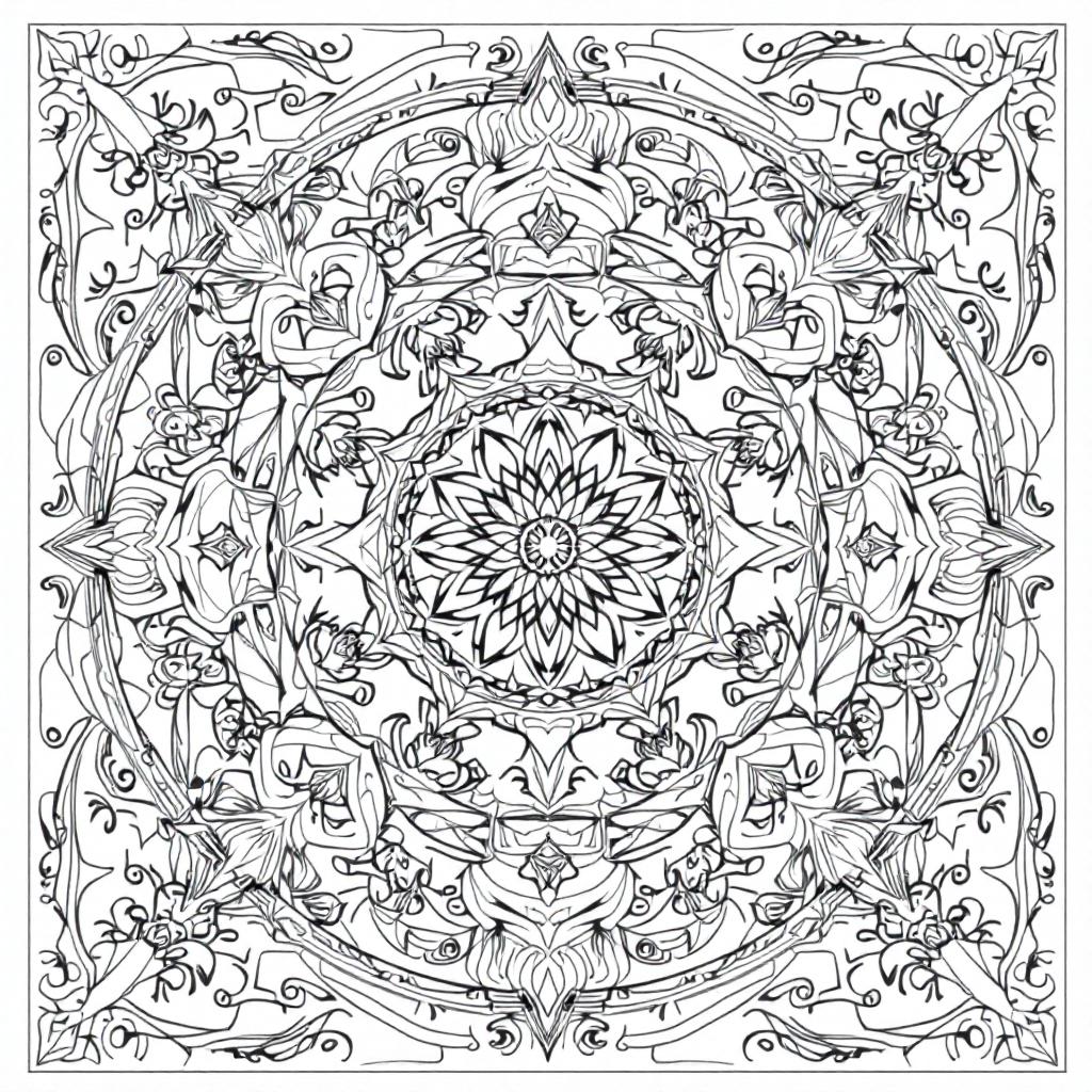 Mandala Coloring: Mandala of the Bardo