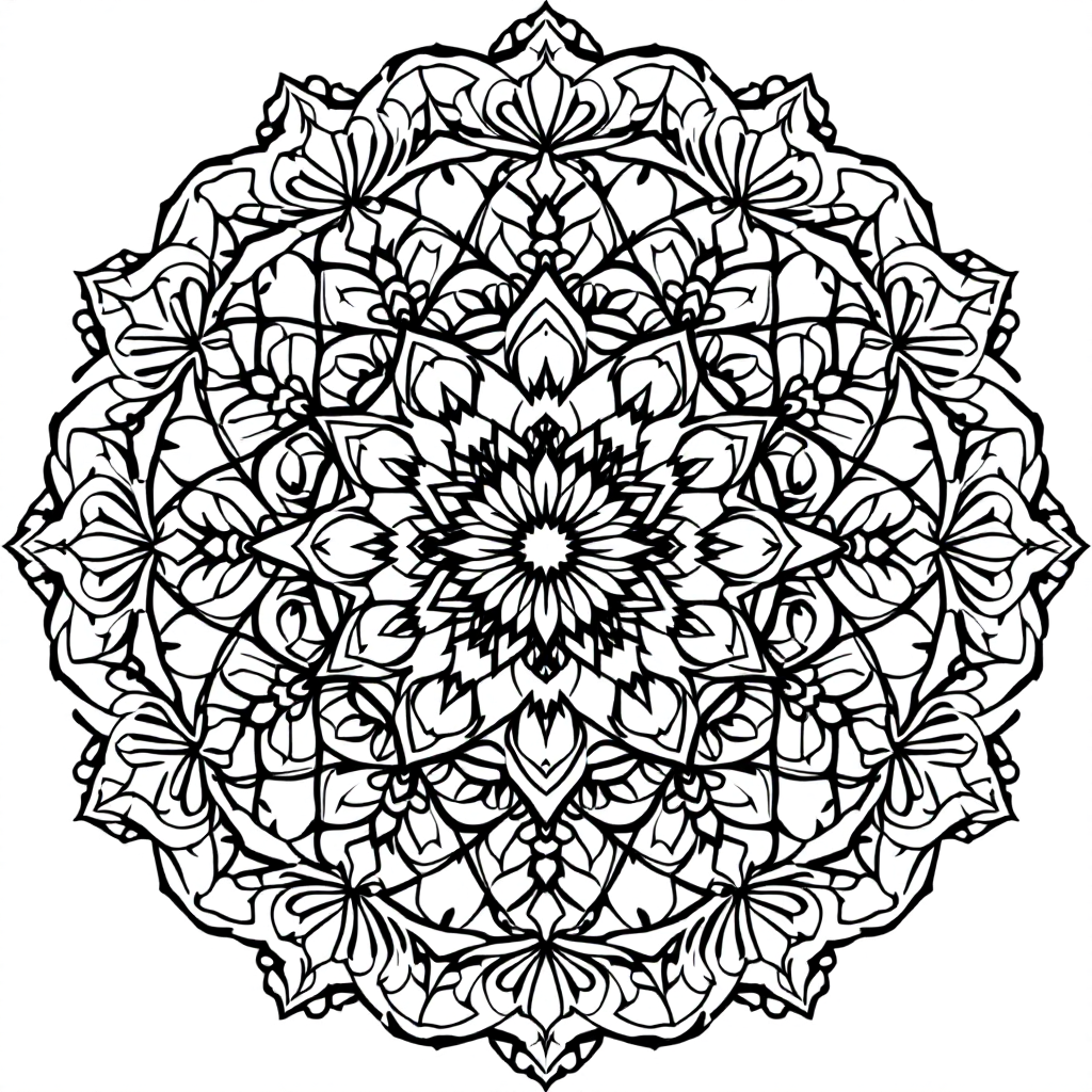 Mandala Coloring: Peaceful Mind Mandala