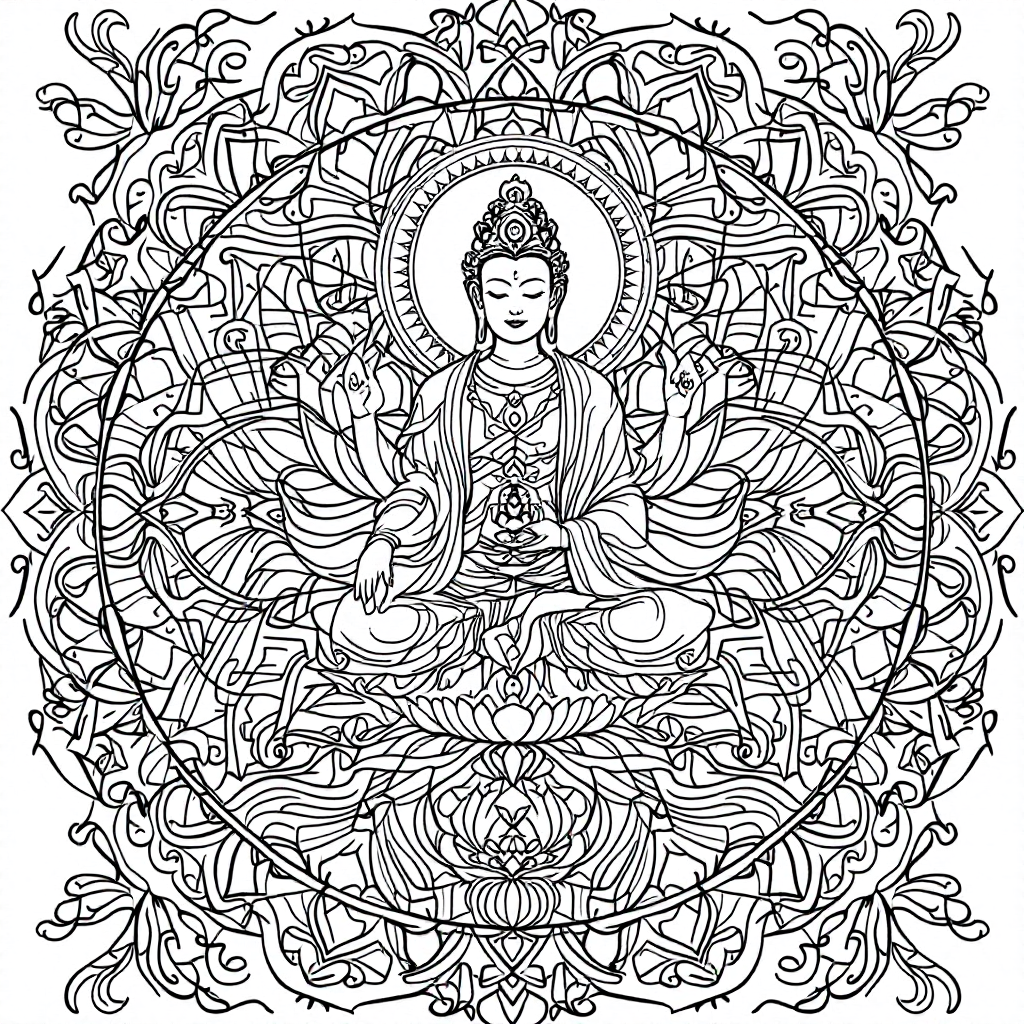 Mandala of Compassion (Avalokiteshvara)