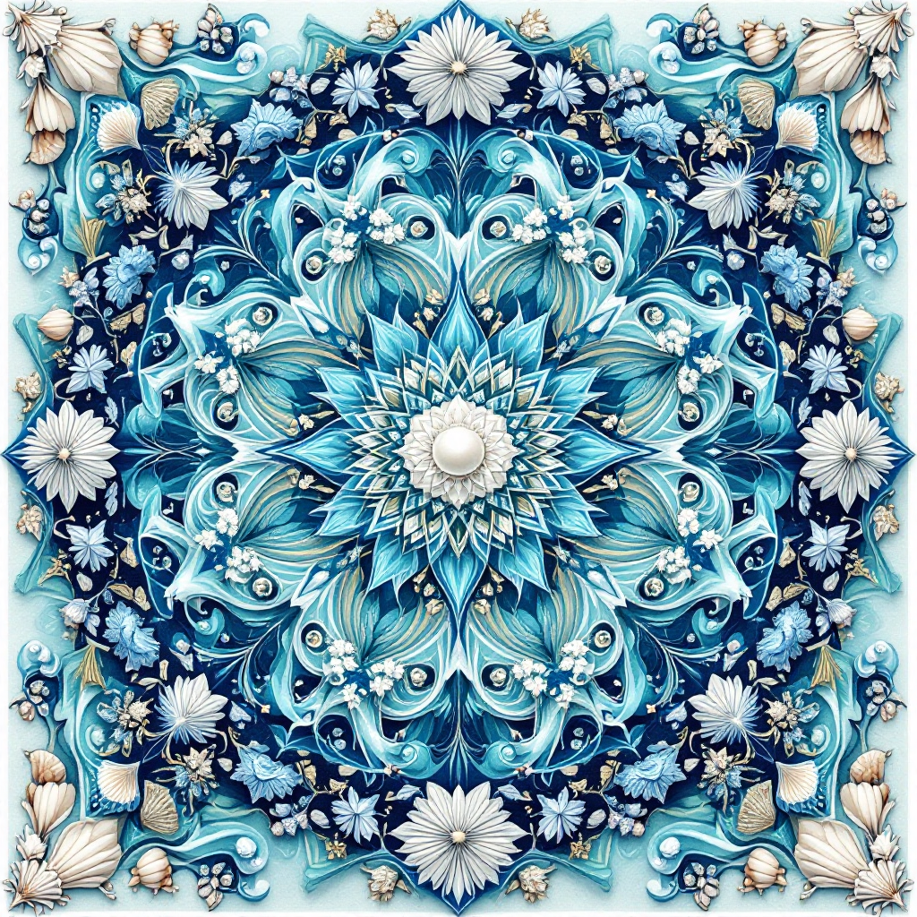 Ocean Waves Mandala