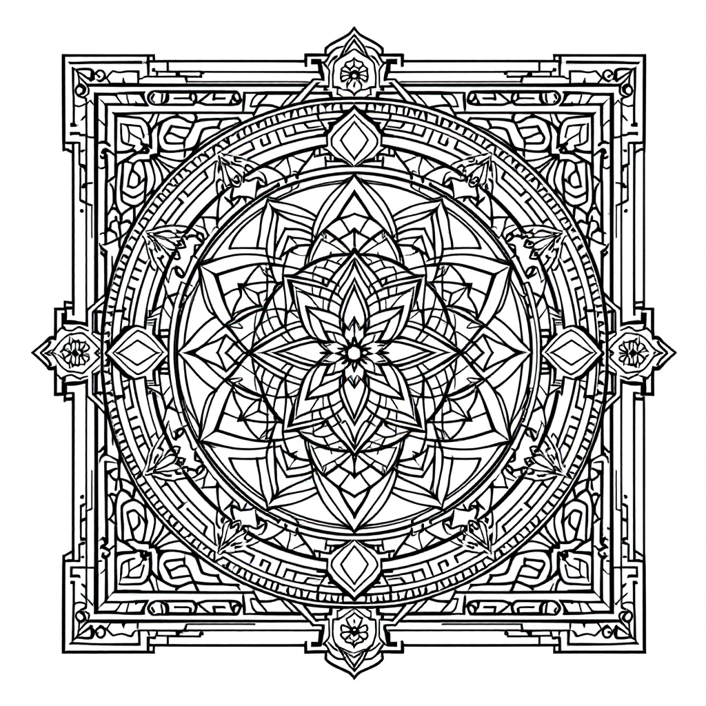 Yantra Coloring: Lakshmi Yantra