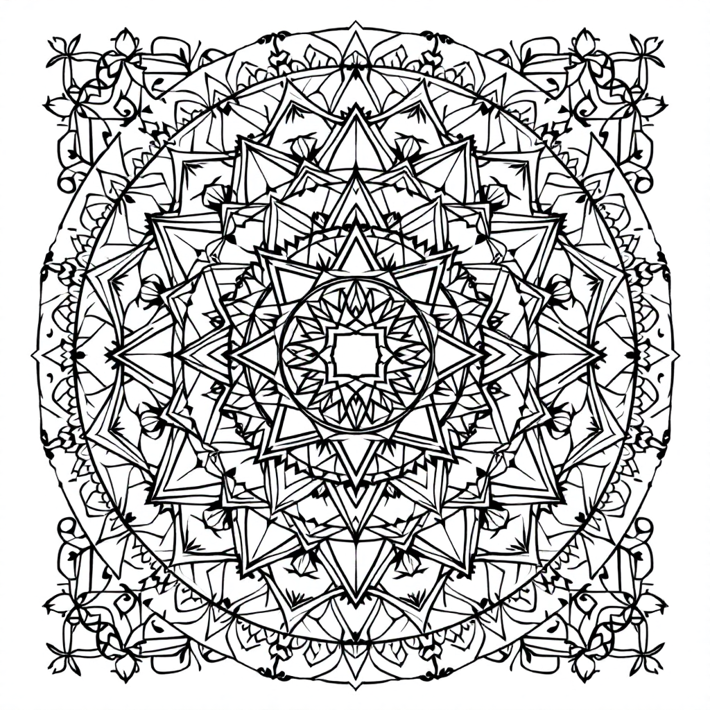 Yantra Coloring: Kuber Yantra