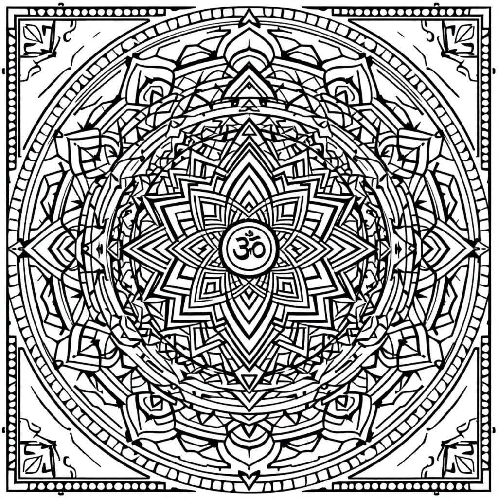Yantra Coloring: Santana Gopala Yantra