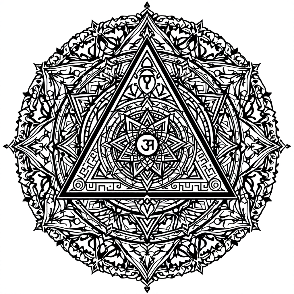 Yantra Coloring: Kamakhya Yantra