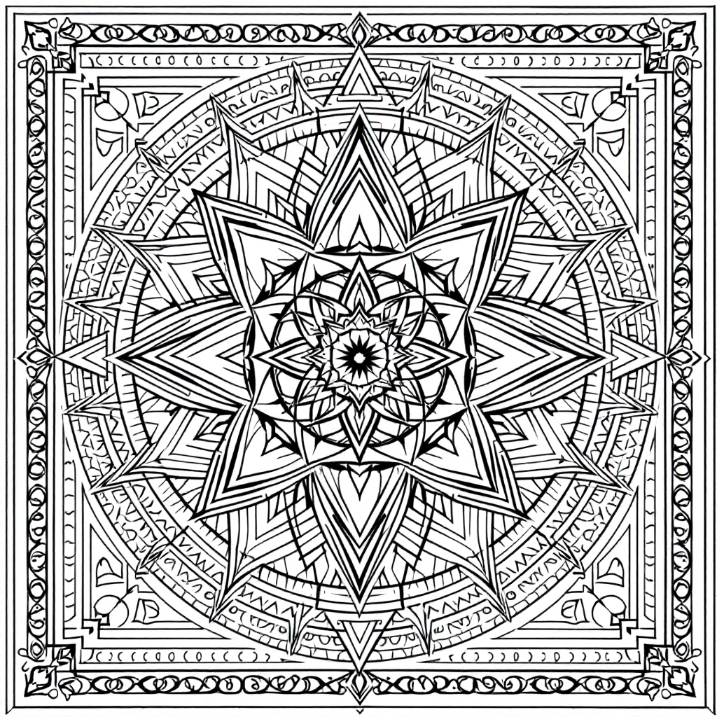 Yantra Coloring: Ketu Yantra