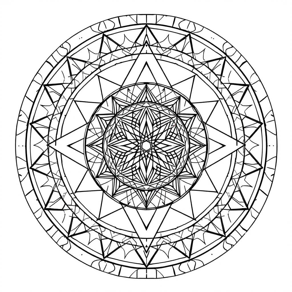 Yantra Coloring: Brihaspati Yantra (Jupiter)