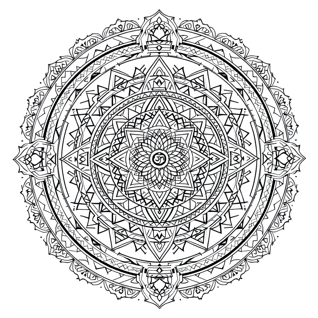 Yantra Coloring: Sarva Siddhi Yantra